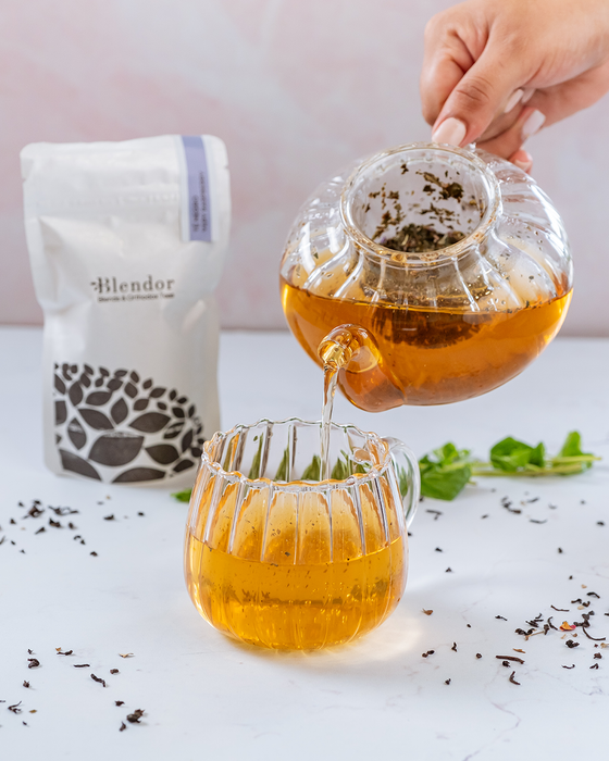 Glass Teapot & Tea mug Set